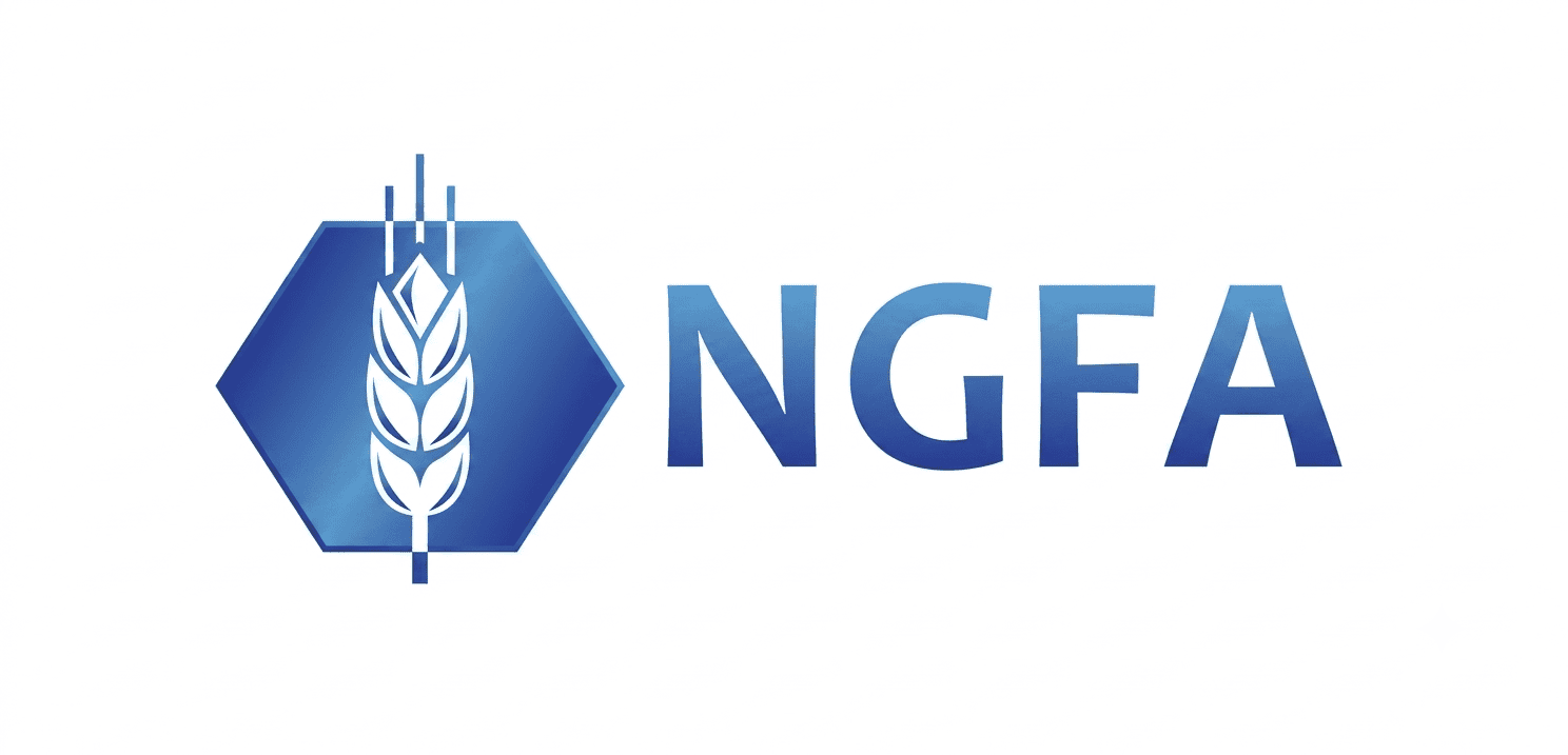 NGFA logo featuring hexagon and wheat